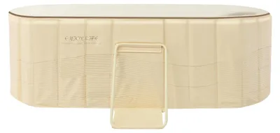 Produktbild von Faltbare Badewanne - Tragbare PVC-Badewanne - Für Home-Spa - Platzsparend - Freistehend - Gelb