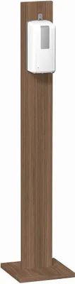 Produktbild von geramöbel Desinfektionsspender stehend N-HSM-N nussbaum Holz, Aluminium mit Sensor 1,0 l