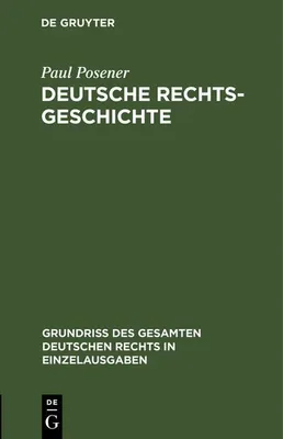 Produktbild von Deutsche Rechtsgeschichte