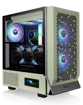Obrázok produktu pre Thermaltake Ceres 300 TG, Midi Tower, PC, Zelená, ATX, EATX, micro ATX, Mini-ITX, Temperované sklo, 18,5 cm