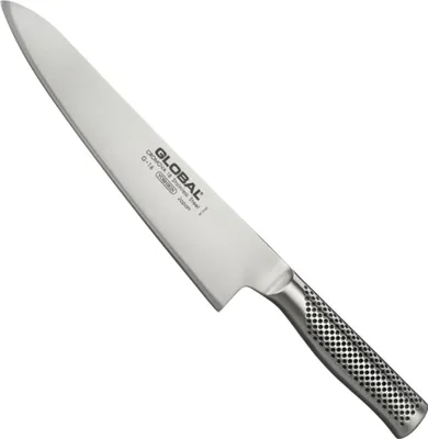 Produktbild von Global G-16 Kochmesser - 24 cm, Cromova 18 Stahl, breite Klinge