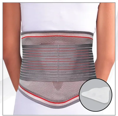 Image de Bandage dorsal, soutien dorsal, orthèse de compression avec pelote intégrée, remboursement par la caisse de maladie (numéro de l'aide) MSKB726-L-XXL