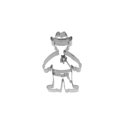 Immagine prodotto di Tagliabiscotti Cowboy Birkmann, con rilievo interno, tagliabiscotti, stampo per biscotti, biscotto, biscotti, acciaio inox, 8 cm, 199293