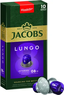 Produktbild von Jacobs Kapseln Lungo, Intensität 8, 20 Stück