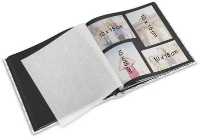 Zdjęcie produktu dla Duży album na zdjęcia – 100 kartek – czarny – 30 x 30 cm