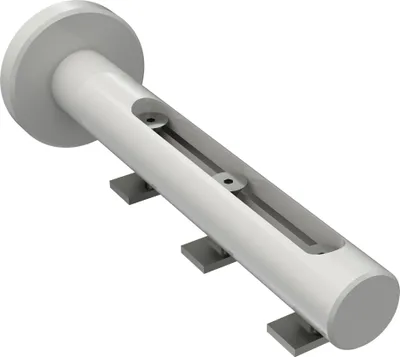 Produktbild von Interdeco Träger mit Abstand 4,5-11,5 cm / Wandhalterung für Gardinenstangen 20 mm Ø, 1-/2-/3-läufig Weiß, Typ Siteno