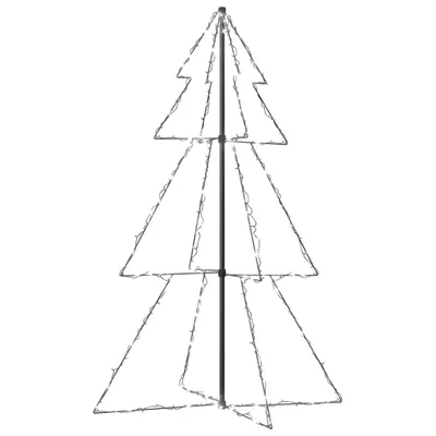 Image de vidaXL Sapin de Noël en forme de cône 200 LED Intérieur Extérieur 98x150 cm