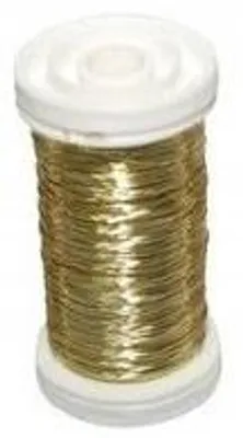 Obrázok produktu pre Rovný drôt na kvety, zlatý, 1 ks.