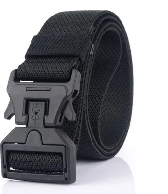 Produktbild von Gürtel Herren 127 cm Militär Taktischer mit Schnellverschluss Schnalle, langlebiges Nylon, Schwarz | SQMK0008