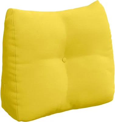 Produktbild von vidaXL Rücken Kissen Helles Gelb 60 x 24 x 50 cm Stoff