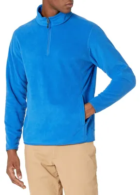 Produktbild von A. Essentials Herren Winterjacke aus Polarfleece mit Viertelreißverschluss, Koba