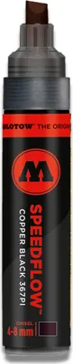 Obrázek produktu pro Lihová fixa MOLOTOW Masterpiece Speedflow 4-8mm, černá s měděným leskem
