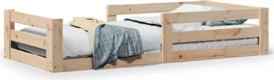 Image de vidaXL Lit en pin massif sans matelas 80x200 cm