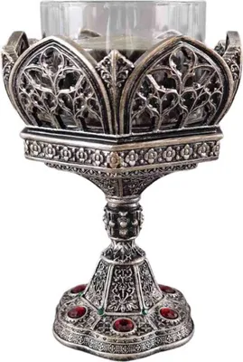 Produktbild von Kerzenständer "Kathedrale" im Sechseck mit Glas für Kerze