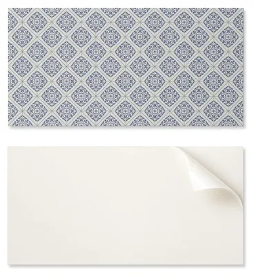 Image de Plaque vinyleReproductionée d'un motif floral, prête à être encadrée, dimensions : 120 x 60 cm