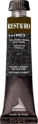 Zdjęcie produktu dla Maimeri Varnish Restauro Farba renowacyjna Burnt Umber 492 20 ml 1 szt.
