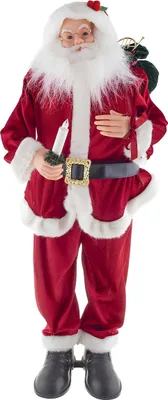 Produktbild von Santa Clause Weihnachtsmann Dekofigur mit Ton & Bewegung | 90 cm