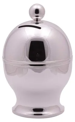 Sparschwein aus 925 Silber, handgefertigt, Ø 77 mm, 125 g