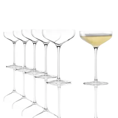 Imagen del producto de Juego de 6 copas SWING de Stölzle Lausitz, para espumosos, de cristal transparente. Referencia: 231 00 40 | EAN: 4012632278760