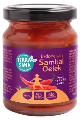 PASTA CHILI SAMBAL OELEK BIO 125 g - TERRASANA