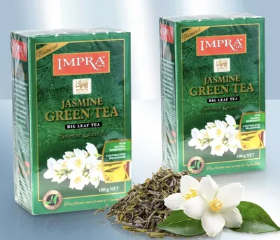 Produktbild von Impra Grüne Tee CEYLON JASMINE 100g Packung