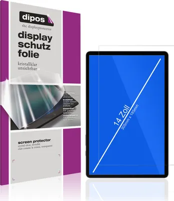 Produktbild von 2x Schutzfolie für Tablet 14 Zoll (305mm x 185mm) klar Displayschutzfolie Folie Display Schutz dipos