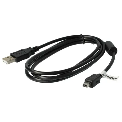 Produktbild von vhbw USB-Kabel kompatibel mit Olympus E-Serie E-420, E-450, E-400, E-410, E-510, E-50, E-500, E-330, E-30 Kamera, Camcorder - Datenkabel, 14,3 cm