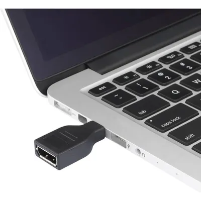 Productafbeelding van Renkforce RF-4174572 DisplayPort-adapter [1x Mini-DisplayPort-connector - 1x DisplayPort-aansluiting], zwartverguld