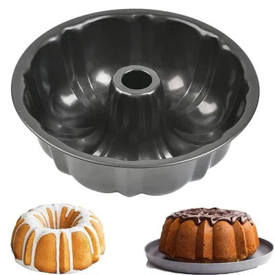 Immagine prodotto di Stampo per torta Gugelhupf, nero, 24 cm, Acciaio al carbonio, con rivestimento antiaderente