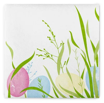 Produktbild von Airlaid Serviette Ostern, 40 x 40 cm, 50 Stück - Mank