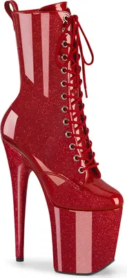 Produktbild von FLAMINGO-1040GP Damen Booties von Pleaser, Rot  , EU 35, US 5