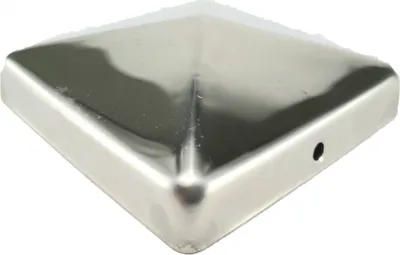 Produktbild von Pfostenkappe 101x101mm Edelstahl Kappe für Pfosten 10x10 cm V2A