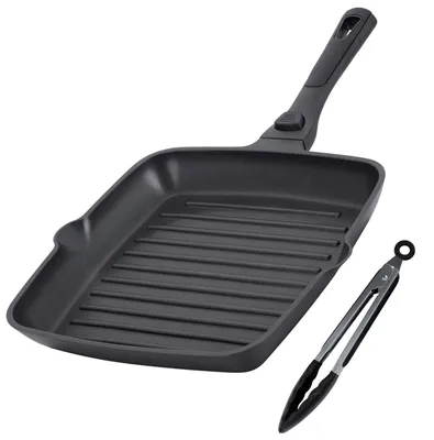 Obrázok produktu pre Grilovacia panvica na indukciu 28 cm s keramickým nepriľnavým povrchom