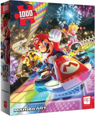 Produktbild von USAopolopoly- Mario Kart Rainbow Road Puzzle de 1000 Teile, Super, Mehrfarbig (PZ005-734-002200-06)