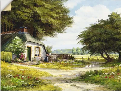 Produktbild von ARTland Wandbild, selbstklebend Bauernhaus Größe: 60x45 cm