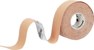 Immagine prodotto di yellowSPORT yellowTAPE - Nastro per cinesiterapia linfatica per il viso - 2,5 cm x 5 m - Beige - 1 pz.