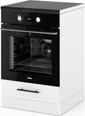 Zdjęcie produktu dla Szafka Kuchenna Stojąca Z Blatem Pod Piekarnik 60Cm Spremium Biały Mat