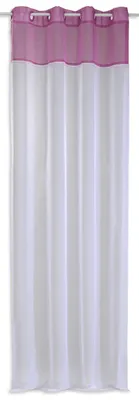 Produktbild von Voile Dekoschal transparent Christal 140x245cm Ösen beere