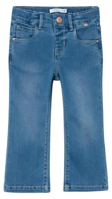 Obrázok produktu pre NAME IT dievčenské džínsy Nmfsalli s rozšíreným strihom, farba: svetlomodrá denim, veľkosť: 110