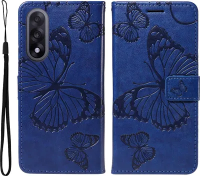 Produktbild von OnePlus Nord 5 Hülle - Coverup Schmetterlinge Klapphülle - Blau