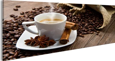 Produktbild von Modernes Wandbild 030207-8 (120x40) - 1 Teilig Bilder Fotografie auf Vlies Leinwand Foto Bild Dekoration Wand Bilder Kunstdruck Kaffee