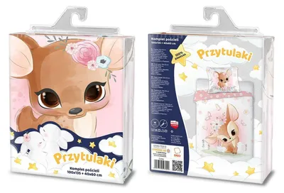 Immagine prodotto di Biancheria da letto per neonati "cute fawn" 100x135cm, 100% cotone