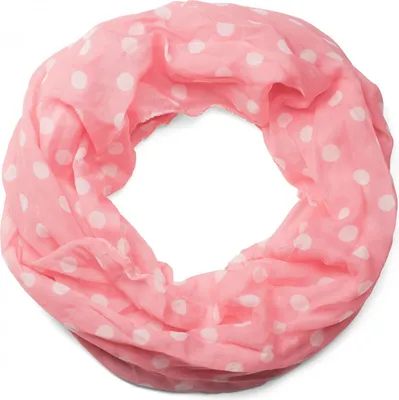 Produktbild von styleBREAKER Damen Punkte Muster Loop Schlauchschal, seidig leicht, Polka Dots, Tuch 01016111