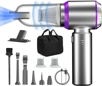 Produktbild von Handstaubsauger, 16000PA Autostaubsauger mit Hoher Leistung, 4-in-1 Kabelloser Autostaubsauger mit Waschbarem HEPA-Filter, Handstaubsauger für Auto