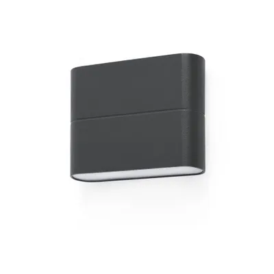 Produktbild von Faro 70645, Wandbeleuchtung für den Außenbereich, Dunkles Grau, Aluminium, IP54, I, 6 W
