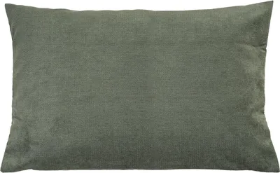 Produktbild von Kissenhülle - 40 x 60 cm - Moosgrün - Microvelours - mit Reißverschluss