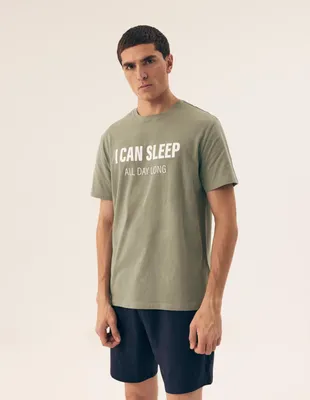 Produktbild von Henderson Herren Pyjama Set - Kurzarm Schlafanzug aus 100% Baumwolle, Atmungsaktiv und Bequem, Homewear für Frühling/Sommer, Farbe: Braun, Modell 42614 XXL