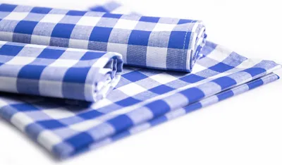 Produktbild von Tischset 33 x 45 cm 4 Stück Platzset Landhaus Baumwolle 33 x 45 cm 4 Stück - 20 mm - blau-weiß kariert