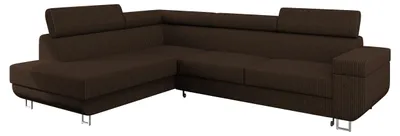 Produktbild von MIRJAN24 Ecksofa Fonti Cord, Eckcouch mit Schlaffunktion und Bettkasten, L-Form Sofa vom Hersteller (Poso 06, Seite: Links)