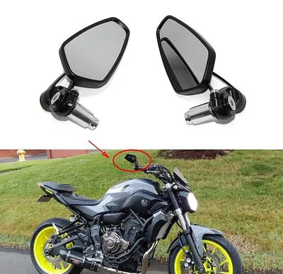 Imagen del producto de Omgoods - Espejos retrovisores s para motocicletas, compatibles con manillar de 22 mm